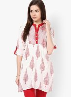 Alma Red Printed Kurtis