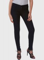 Globus Black Printed Jeans