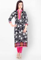 Kurti'S Black Printed Kurtis