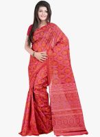 Lookslady Maroon Printed Saree