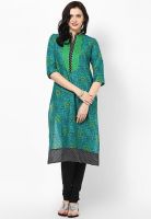 Shree Green Printed Kurtis