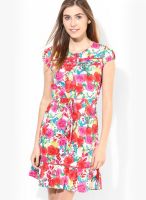 Style Quotient Pink Colored Solid Shift Dress