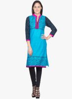 Vani Blue Printed Kurtis