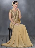 Desi Look Beige Printed Saree