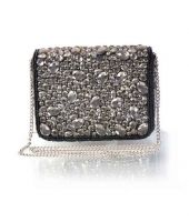 Diwaah Black Canvas Cloth Clutch