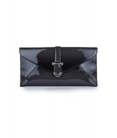 Do Bhai Black Non Leather Clutch