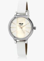 Helix Ti027hl0200-Sor White/Silver Analog Watch