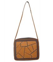 Pc Clutches Sling Bags-Brown