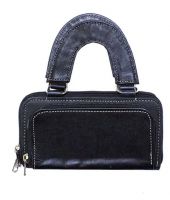 RBS Black Leather Magnit Button Closure RBS Black Leather Magnit Button Closure