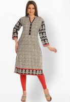 Salwar Studio Black Printed Kurtis
