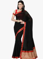 Saree Swarg Black Printed Saree