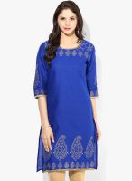 Shree Blue Printed Kurtis