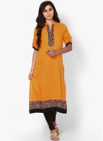 Shree Yellow Printed Kurtis