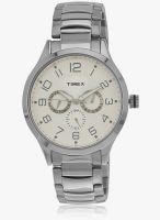 Timex B305 Silver/Golden Analog Watch