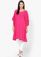 Tops And Tunics Fuchsia Solid Kurtas