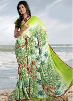 Triveni Sarees Beige Printed Sarees