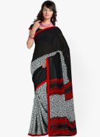 Triveni Sarees Black Printed Sarees