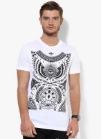 Adidas Originals Ori Sun White Round Neck T-Shirt