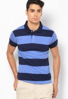 Bossini Blue Striped Polo T-Shirts