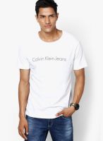 Calvin Klein Jeans White Round Neck T-Shirt