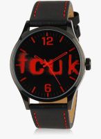 FCUK Fc1096Rrlgn Black/Red analog Watch