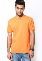 Fame Forever By Lifestyle Orange Regular Fit Polo T Shirt