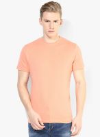 Kappa Peach Solid Round Neck T- Shirt