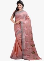 Lookslady Brown Embroidered Saree