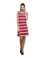 Rampwalk Multi Cotton Lycra A Line Dress