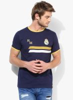 Real Madrid C.F. Navy Blue Football Round Neck T-Shirt