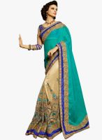 Roop Kashish Beige Embroidered Saree