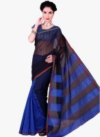 Roop Kashish Blue Striped Saree