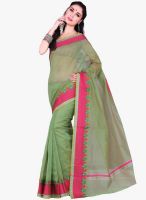 Roop Kashish Green Checked Saree