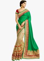 Roop Kashish Green Embroidered Saree