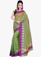 Roop Kashish Green Solid Saree