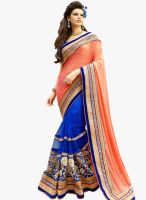 Roop Kashish Peach Embroidered Saree
