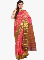 Sudarshan Silk Pink Printed Saree