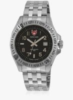 Swiss Eagle Swiss Made Fly Se-9021-11 Silver/Black Analog Watch