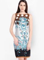 Tokyo Talkies White Colored Printed Bodycon Dress