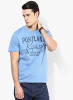 Tom Tailor Light Blue Round Neck T-Shirt