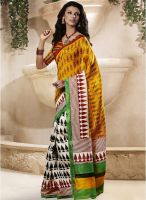 Touch Trends Multicoloured Embroidered Saree