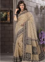 Triveni Sarees Beige Printed Saree