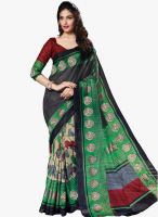 Triveni Sarees Black Embellished Saree
