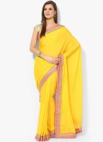 Vaishali Yellow Embellished Crepe Saree Vaishali Yellow Embellished Crepe Saree