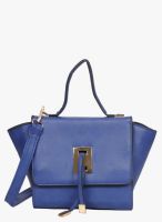 Bagkok Blue Polyurethane (Pu) Handbag