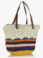 Cheri Multicoloured Color Crochet Tote Bag