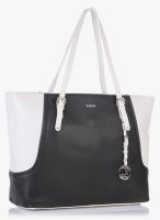 Da Milano Black/White Leather Handbag