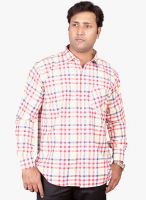 Lee Marc White Regular Fit Casual Shirt