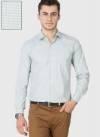 Mark Taylor Green Check Slim Fit Formal Shirt