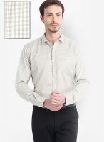 Mark Taylor Green Check Slim Fit Formal Shirt